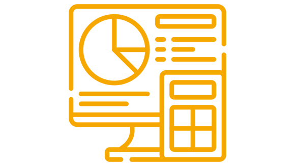 Icon: Kalkulation und Taschenrechner
